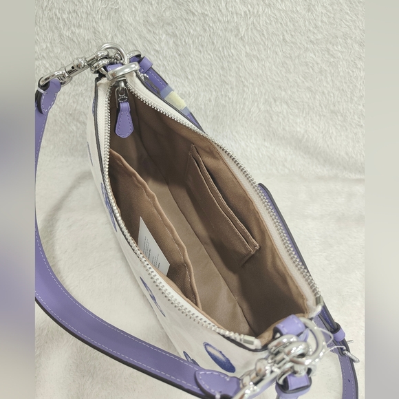 Teri Shoulder Bag In Signature Canvas With Blueberry Print - Picture 13 of 15